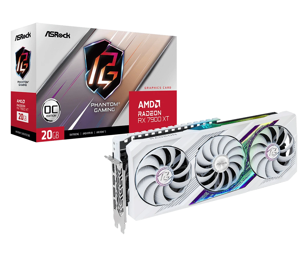 ASRock Radeon RX 7900 XT Phantom Gaming White 20GB OC